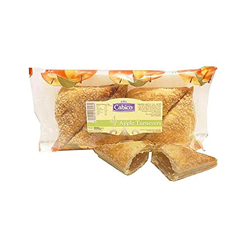 Cabico 4 Apple Turnovers 200g (Feb - Nov 23) RRP £1.69 CLEARANCE XL £0.89 or 2 for £1.50